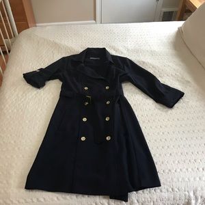 Navy blue double breasted dress Size 8 EUC